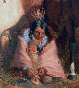 Charles Deas A Group of Sioux, detail oil on canvas